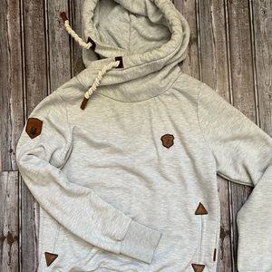 Gray Naketano woman’s sweatshirt Large